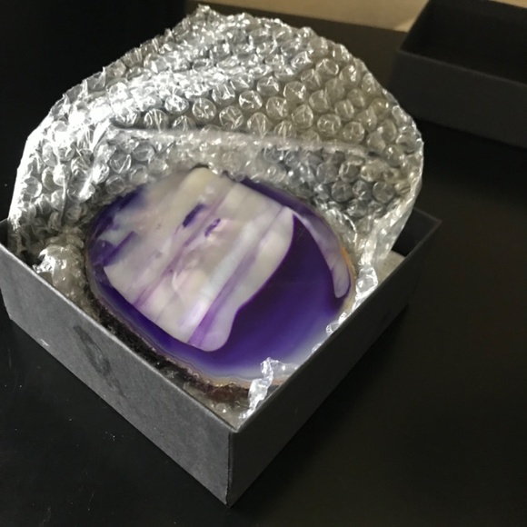 RABLABS New York Geode Coasters. NEW IN BOX. Set of 4 coasters - Picture 7 of 9